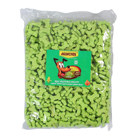 MUNCHOS Dog Puppy Real Vegetable Biscuits, Combo Offer 2Kg
