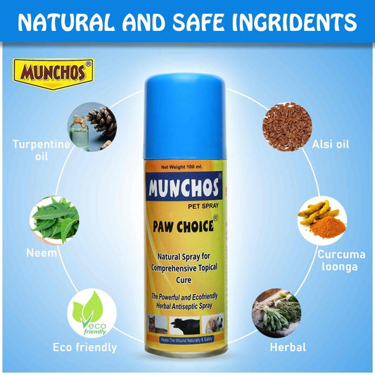 Munchos Herbal Spray for Pets - Natural Relief 100ml