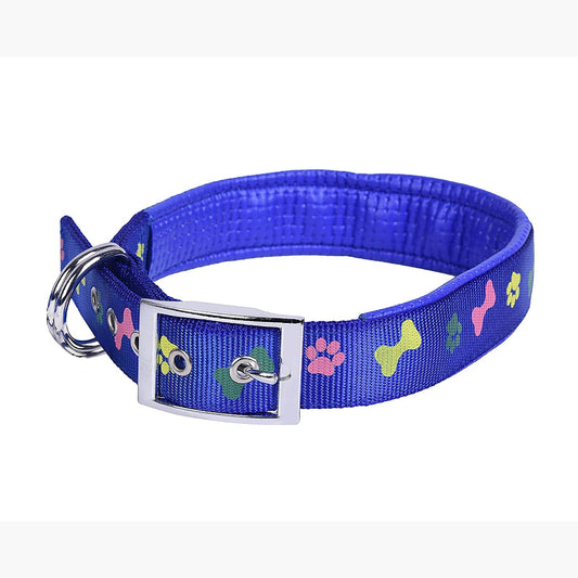 MUNCHOS Padded Nylon Soft Comfortable Dog Collar