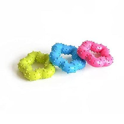 MUNCHOS Attractive Hard Rubber Pentagon Shape Dog Toy, Small