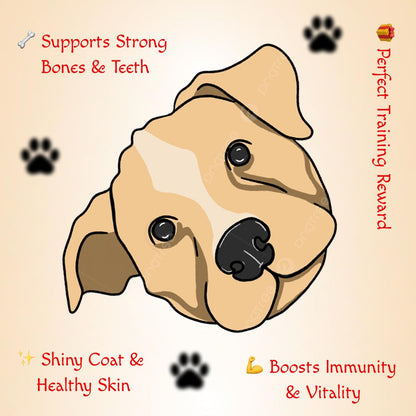 MUNCHOS Banana & Apple Dog Biscuits-1kg , 100% Vegetarian