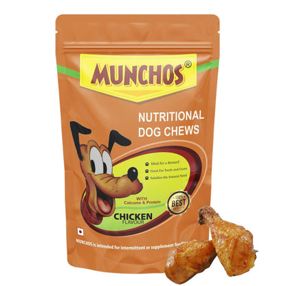 MUNCHOS Beef Dog Sticks with Calcium & Massager