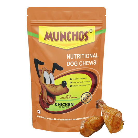 MUNCHOS Beef Dog Sticks with Calcium & Massager