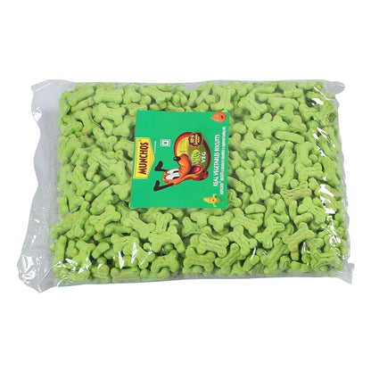 MUNCHOS Dog Puppy Real Vegetable Biscuits, Combo Offer 2Kg