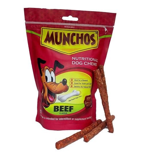 MUNCHOS Dog Treat Sticks, Beef, 450 g