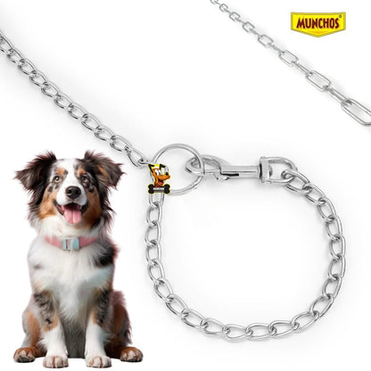 MUNCHOS Grinding Stainless Steel Chain With Strong Metal Hook 12*NO (Extra Small )