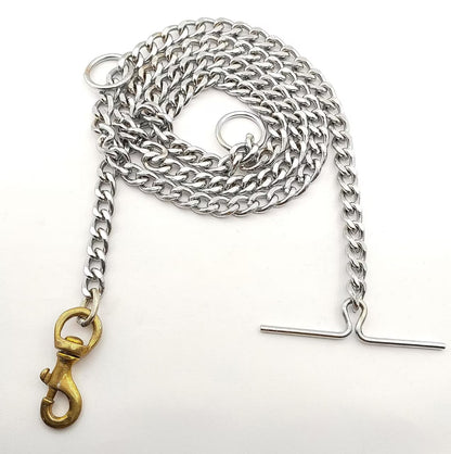MUNCHOS Grinding Stainless Steel Chain With Strong Metal Hook 6*NO ( Small )