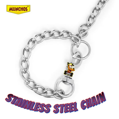 MUNCHOS Grinding Stainless Steel Chain With Strong Metal Hook 6*NO ( Small )