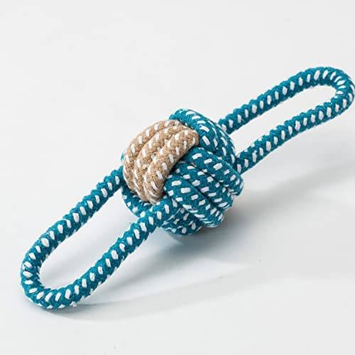 MUNCHOS Hard DNA Double Handle Rope Dog Toy, Medium