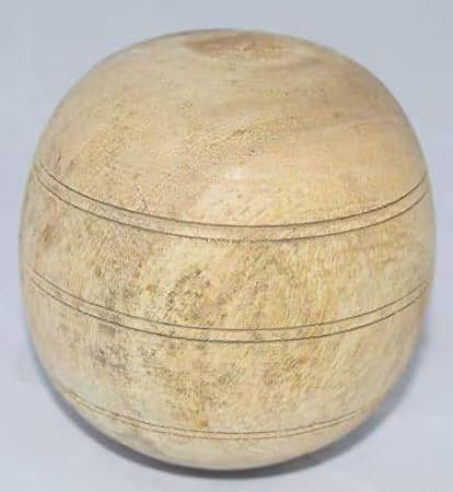 MUNCHOS High Quality Hard Wooden Ball Shape Dog Toy, Large