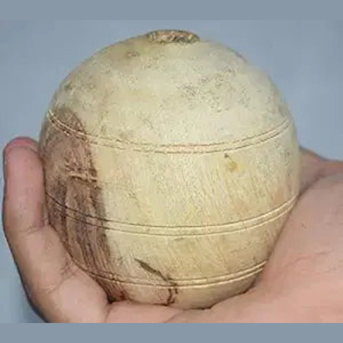 MUNCHOS High Quality Hard Wooden Ball Shape Dog Toy, Large