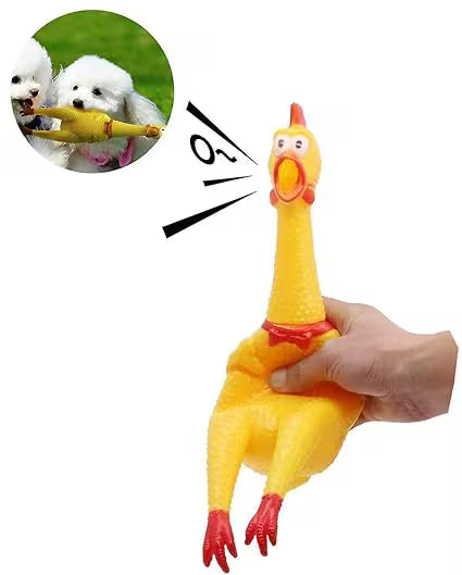 MUNCHOS High Quality Rubber Chicken Squeaky Toys for Dogs