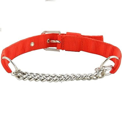 MUNCHOS Nylon Half Chain Dog Chock Collar