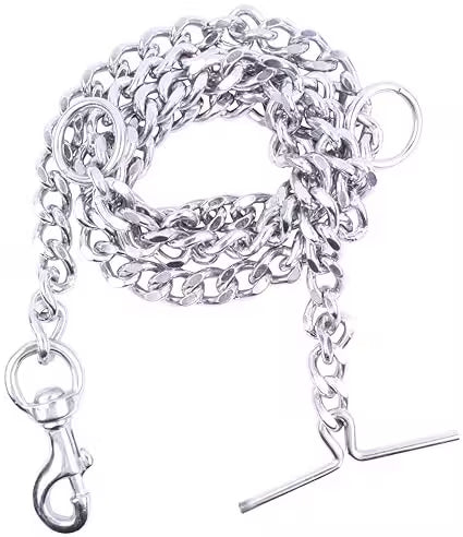 MUNCHOS Pet Stainless Steel Chain With Strong Metal Hook 8*NO (Medium )