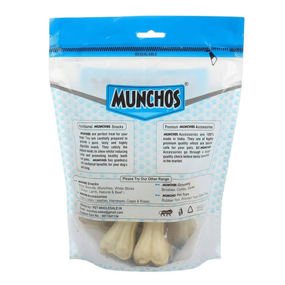 MUNCHOS Premium Calcium Rawhide Dog Chew Bone (3" 6pcs Pack)