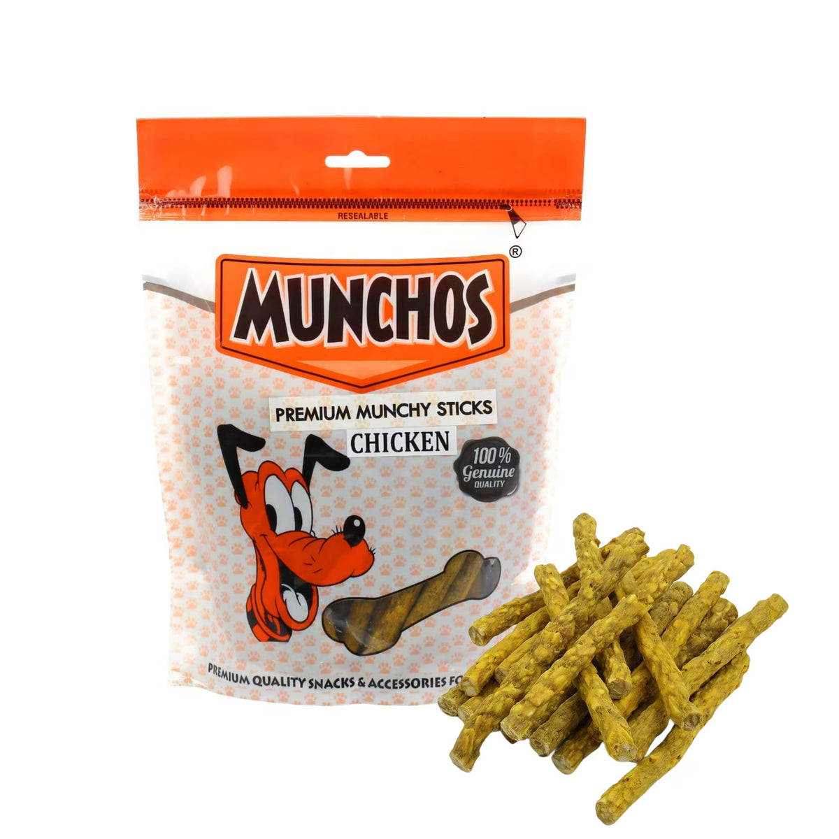 MUNCHOS Premium Munchies Stick for Dogs (Chicken 1kg Pack)