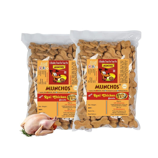 MUNCHOS Puppy Chicken Biscuits Combo 2KG Treats