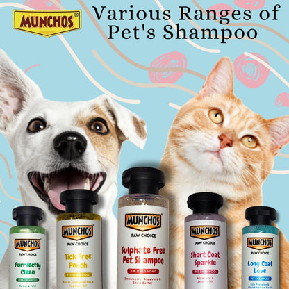 MUNCHOS Short Coat Sparkle Shampoo with Aloe & Jojoba